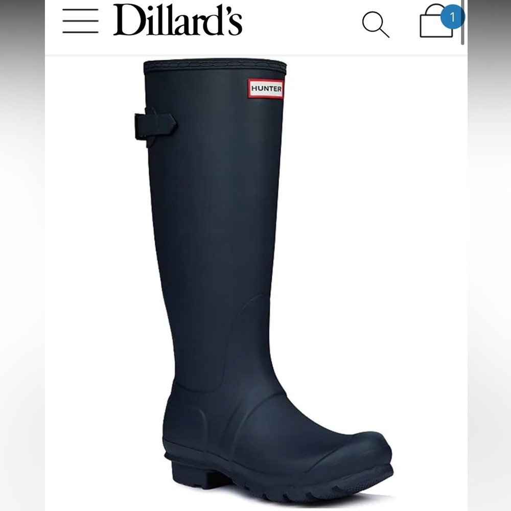 Navy Blue Hunter Rainboots